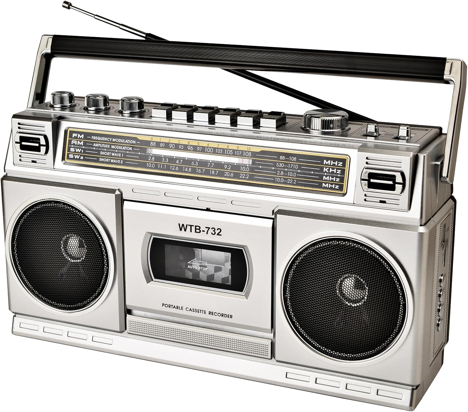 80s Style Boombox with Cassette