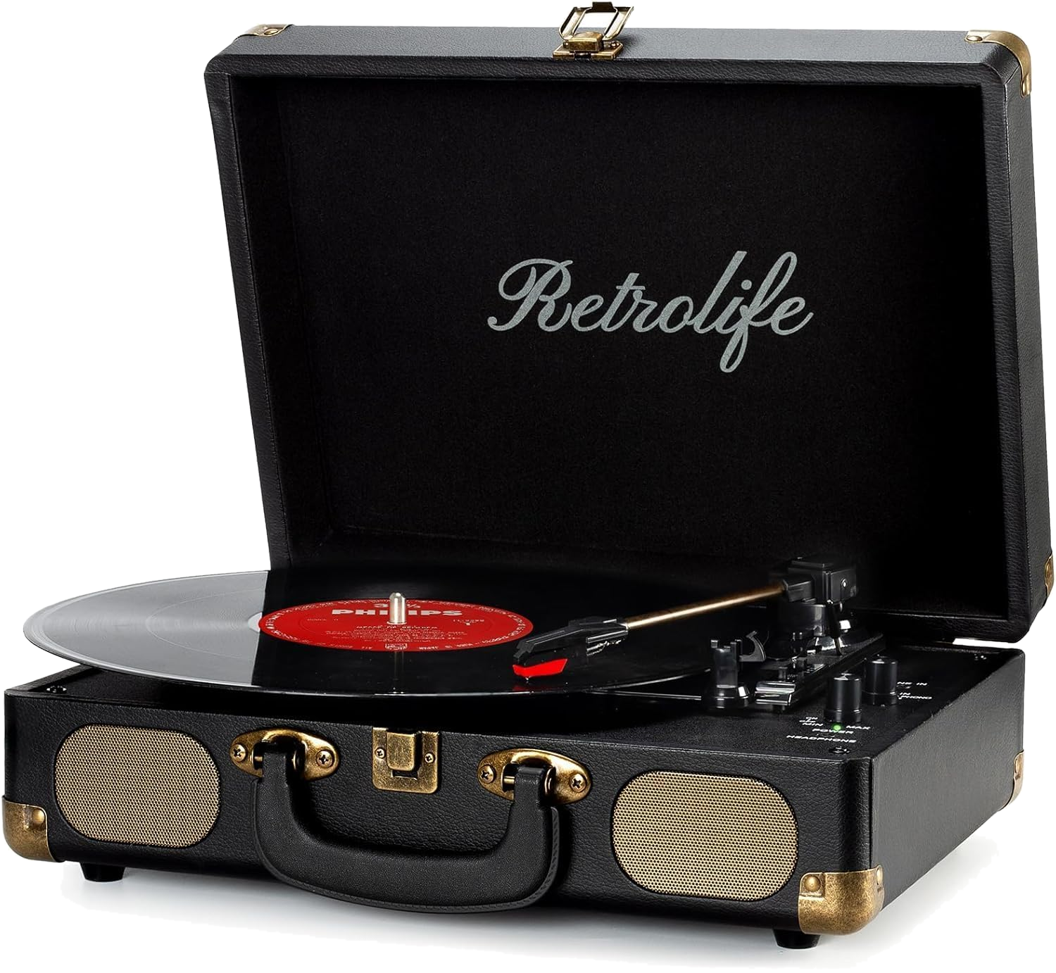 Retrolife 3-Speed Bluetooth Turntable