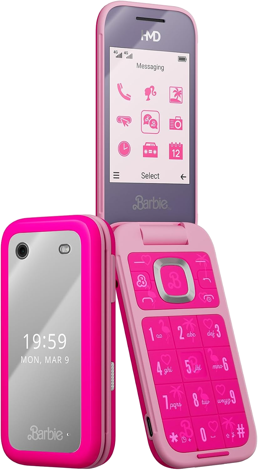 HMD Barbie Flip Phone